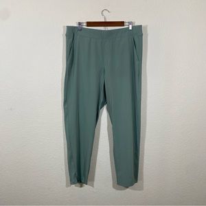 Cobbler Lane sz:XL Lightweight Ribbed Panel Side Seafoam Green Active Pants
